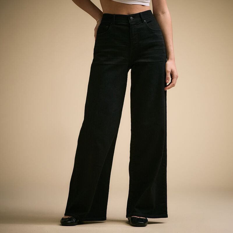 キャリー レディース ボトムス カジュアルパンツ ワイドレッグ デニム CALIA Womens Effortless Denim Wide Leg Pant Pure Black ブラック 26,838円
