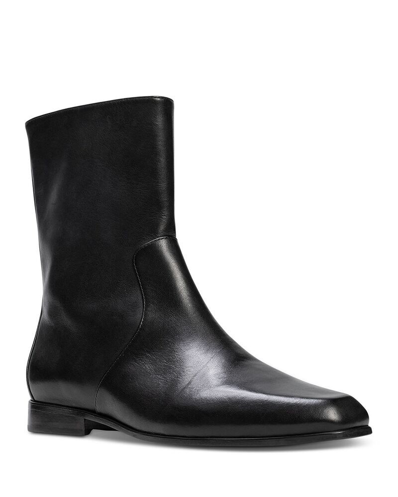 ブラックスエードスタジオ レディース シューズ ブーツ・レインブーツ Black Suede Studio Womensnip Toe Classic Paddock Boots Black Leat