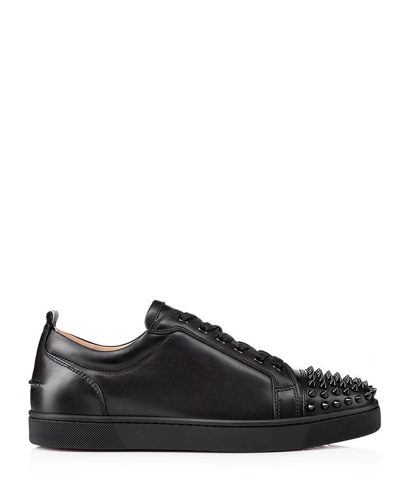クリスチャン・ルブタン メンズ シューズ スニーカー Christian Louboutin Mens Louis Junior Spikes Low Sneakers Black ブラック