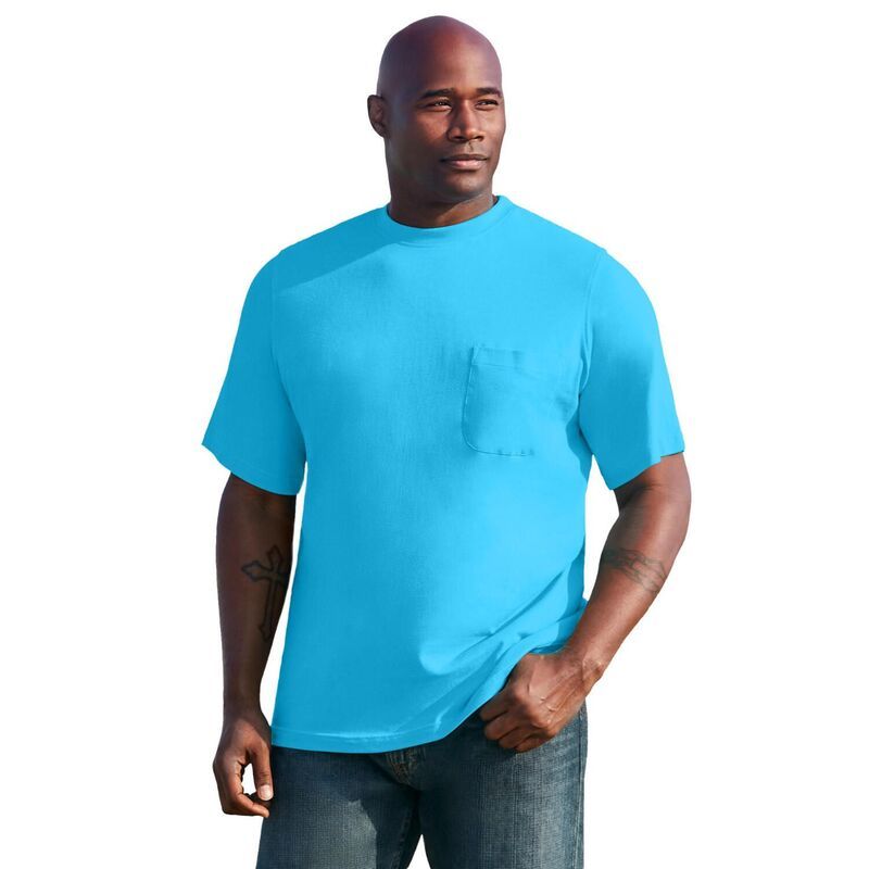 キングサイズ メンズ トップス Tシャツ トール KingSize Mens Big Tall The UltraLight Comfort Pocketee Paradise Blue ブルー