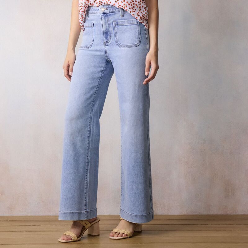 LC Lauren Conrad レディース ボトムス デニムパンツ ワイドレッグ ジーンズ Womens LC Lauren Conrad Super High Rise Wide Leg Jean