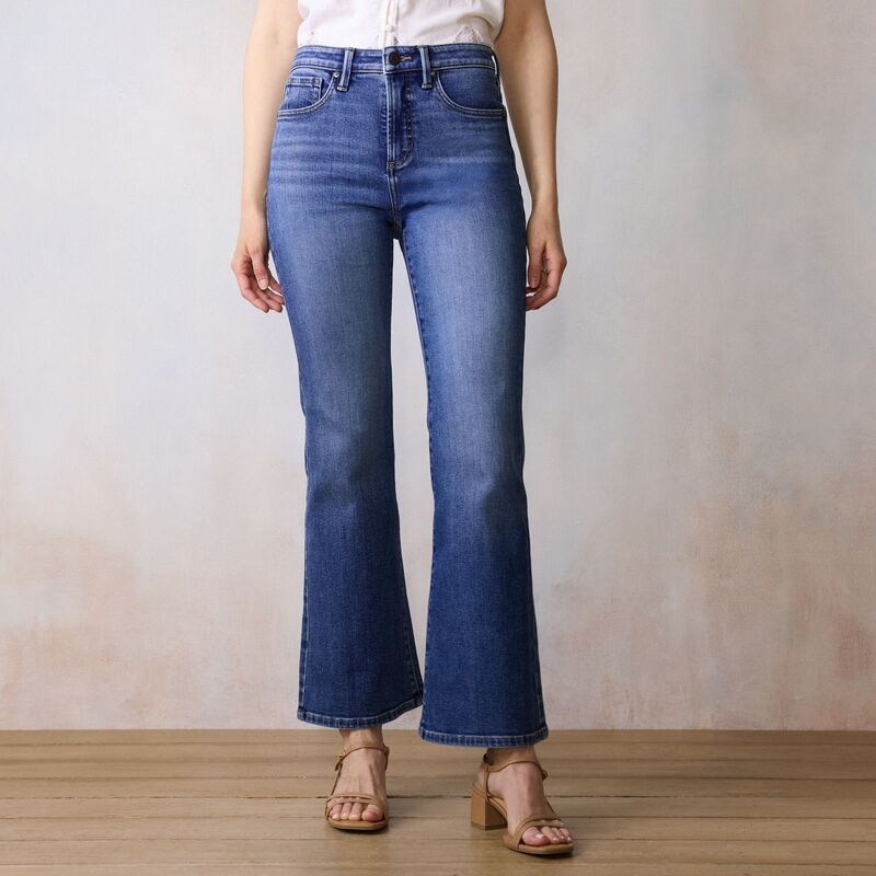 LC Lauren Conrad レディース ボトムス デニムパンツ ジーンズ Womens LC Lauren Conrad Curvy Super High Rise Flare Jeans Me