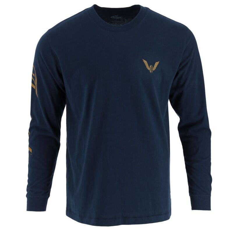 ソログッド メンズ トップス Tシャツ ロゴ ヒール Mens Thorogood Workwear Wheel Script Logo Long Sleeve TShirt Pageant Blue 10,136円