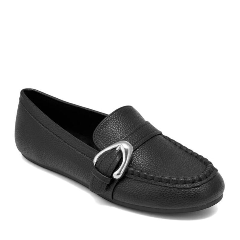 エアロソールズ レディース シューズ サンダル ローファー Aerosoles Dinetta WomenslipOn Loafers With Bit Detail Black Pebble ブラッ 12,586円