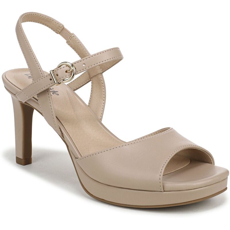 ライフストライド レディース シューズ パンプス ヒール LifeStride Gwendolyn Womenstrappy Open Toe Heels Taupe トープ