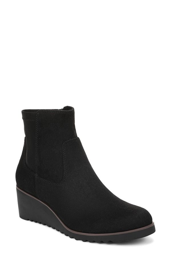 ライフストライド レディース シューズ ブーツ・レインブーツ アンクル LifeStride Zionne Wedge Ankle Bootie Women BLACK ブラック