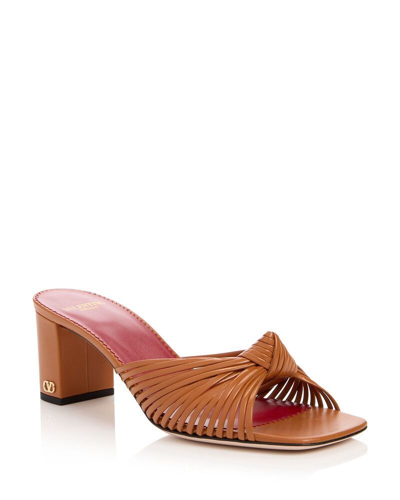 ヴァレンティノ レディース シューズ サンダル Valentino Garavani Womens Annet Knotted Slide Sandals Brown ブラウン 153,900円