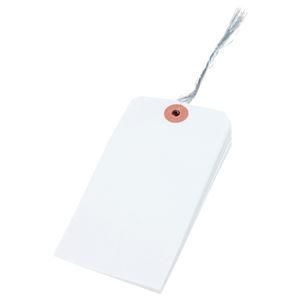 ds-（まとめ） 大明商事 針金荷札 2号 60×120mm HN2-100 1パック（100枚） 〔×20セット〕