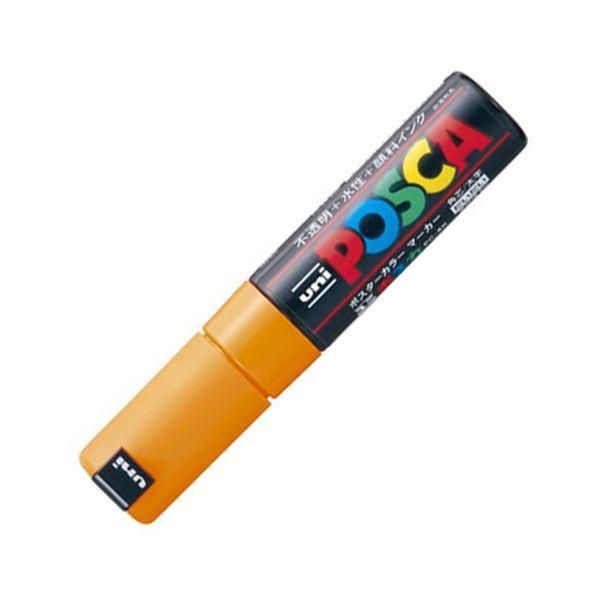 ds-（まとめ） 三菱鉛筆 水性マーカー ポスカ 太字角芯 橙 PC8K.4 1本 〔×20セット〕