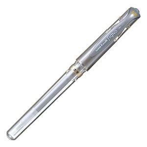 ds-(まとめ) 三菱鉛筆 ゲルインクボールペン ユニボール シグノ 太字 1.0mm 銀 UM153.26 1本 〔×40セット〕