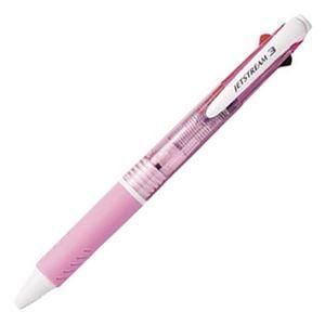 ds-（まとめ） 三菱鉛筆 3色ボールペン ジェットストリーム 0.7mm （軸色 ピンク） SXE340007.13 1本 〔×15セット〕