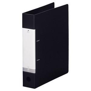 ds-(まとめ) リヒトラブ リクエスト D型リングファイル A4タテ 2穴 450枚収容 背幅56mm 黒 G2240-24 1冊 〔×10セット〕