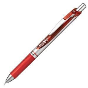 ds-(まとめ) ぺんてる ゲルインクボールペン ノック式エナージェル 0.5mm 赤 (軸色 シルバー) BLN75Z-B 1本 〔×30セット〕 7,535円