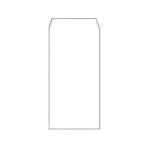 ds-（まとめ） ピース R40再生ケント封筒 長3 80g／m2 〒枠なし ホワイト 839 1パック（100枚） 〔×10セット〕