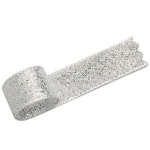 ds-(まとめ) タカ印 グランドメタルリボン 12mm×20m 銀 50-7301 1巻 〔×10セット〕