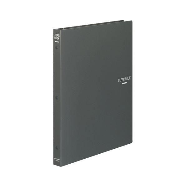 ds-(まとめ) コクヨ クリヤーブック(クリアブック)(替紙式) A4タテ 30穴 18ポケット付属 背幅27mm ダークグレー ラ-320DM 1冊 〔×4セット〕 9,280円