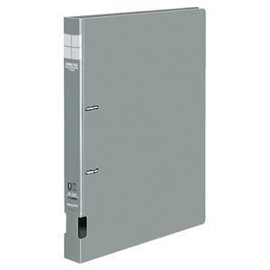 ds-（まとめ） コクヨ DリングファイルS型 再生PP表紙 A4タテ 2穴 200枚収容 背幅34mm グレー フ-FD420M 1冊 〔×10セット〕
