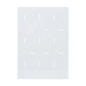 ds-(まとめ) キングジム 名刺ホルダー台紙 A4タテ 2穴 両面18ポケット タテ入れ グレー 88DN 1パック(10枚) 〔×10セット〕