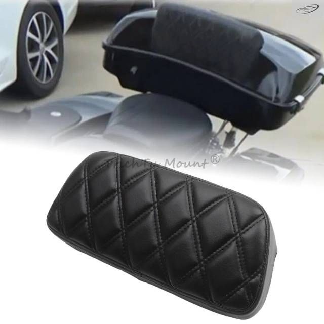 Motorcycle Rear Passenger Sissy Bar Backrest Pad Harley Touring Street Electra Tri Glide with Chopped Tour Pack 2009-2020