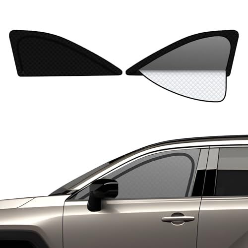 【ハンドルカバー付き】2in1一体式 トヨタ RAV4 60系 着脱簡単 サンシェード メッシュカーテン マグネット式 換気 AXAN64型 R7.12- 現行 遮光 サイド用 運転席 助手席 日除け 2枚as 3c5464f0