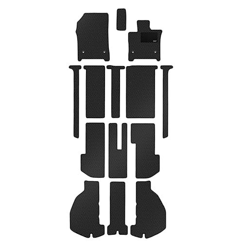 【防水マット】Aviles トヨタ 互換品 新型 アルファード ヴェルファイア 40系 フロアマット + ラゲッジマット(トランクマット)【カーボン柄】(03：8人乗り)as d569f091 25,567円