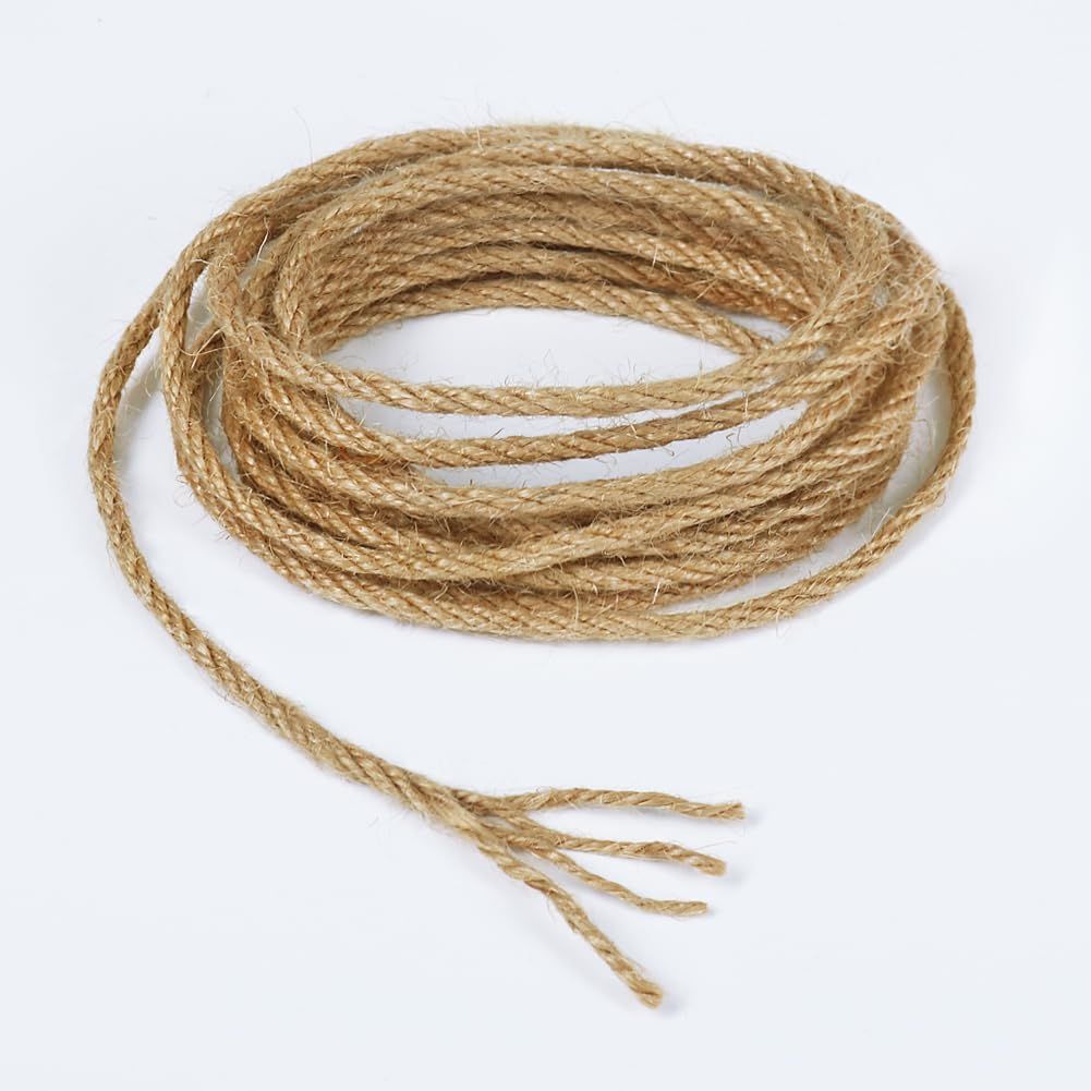 Tenn Well 4mm 太い 麻ロープ, 50M 麻縄キャットタワーの補修 ジュート 麻紐 園芸 梱包 手作り 猫爪とぎ修理などに (茶色) 1 Tenn Well 4mm 太い 麻ロープ, 50M 麻縄キャットタワーの補修 ジュート 麻紐 園芸 梱包 手作り 猫爪とぎ修理などに (茶色) 1