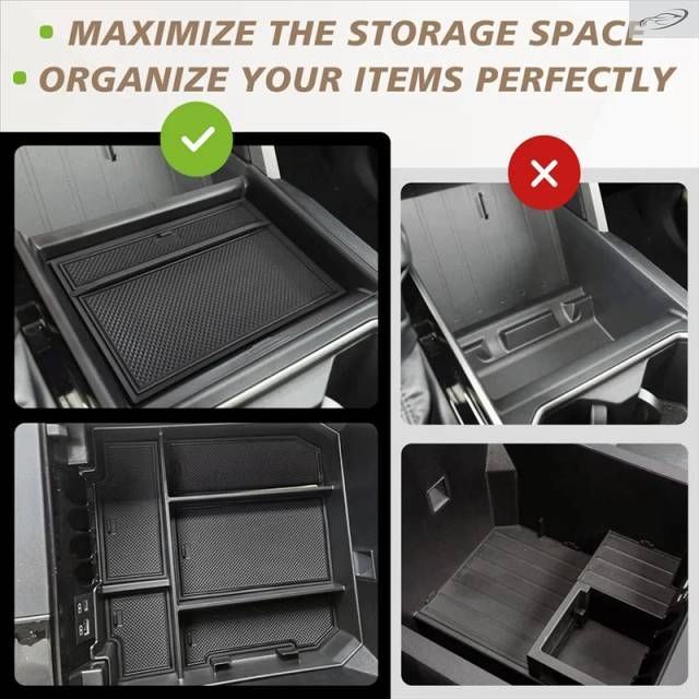 Armrest Storage Box Toyota 2022-2025 Center Console Organizer+ Lower Tray