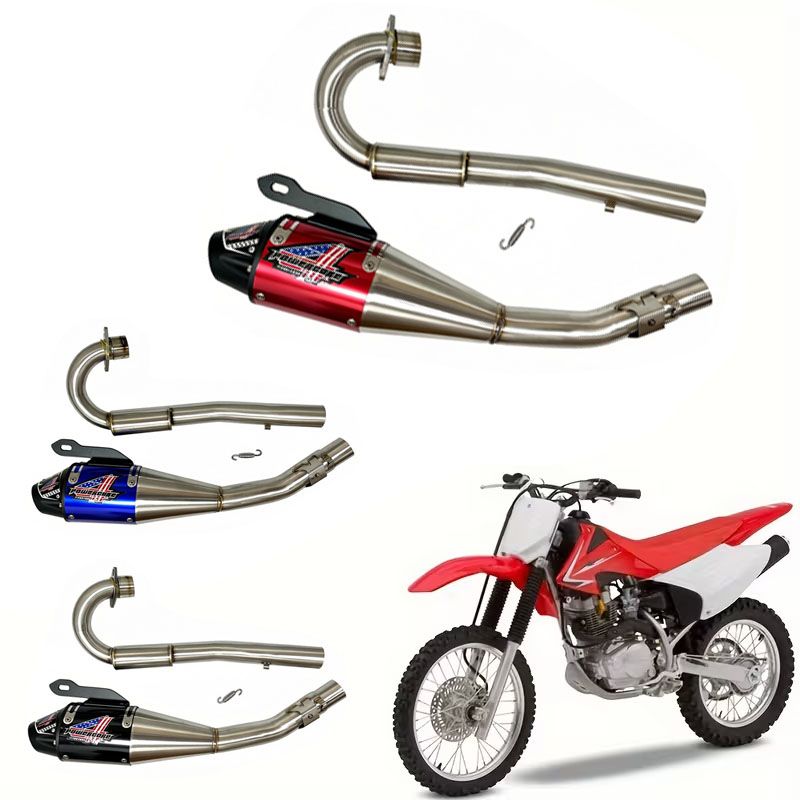 ホンダ CRF230F/CRF150F 用 オートバイ排気フルシステムパイプ スリップオンマフラー
