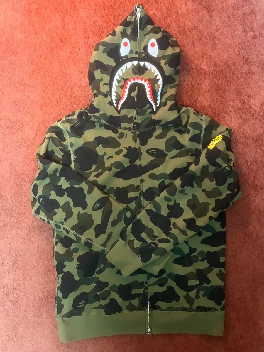 新品級) Bape ponr 迷彩柄 シャークフーデッドジップアップ 2XL 正規品 44,023円