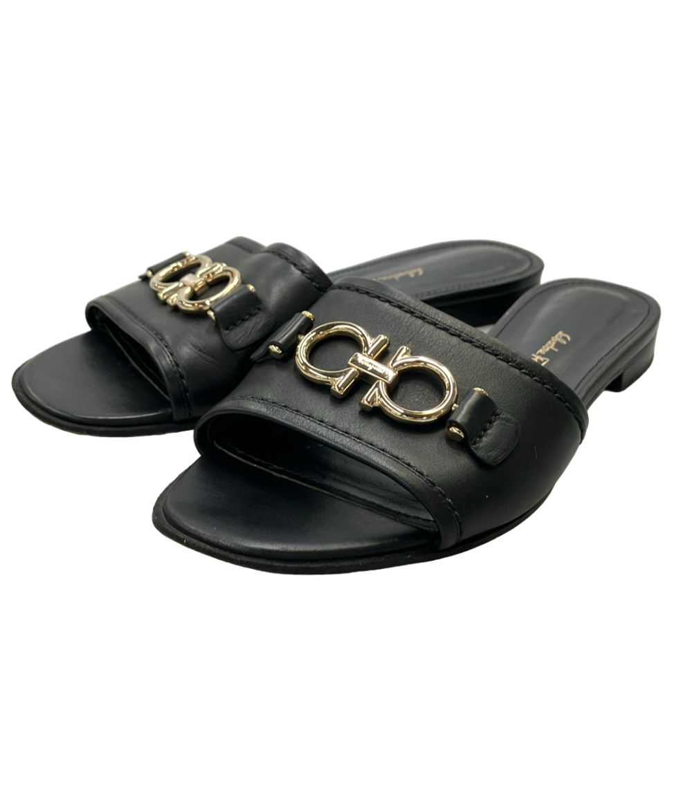 サルヴァトーレフェラガモ ガンチーニフラットサンダル 99719 レディース SIZE 5 1/2 Salvatore Ferragamo 6,098円