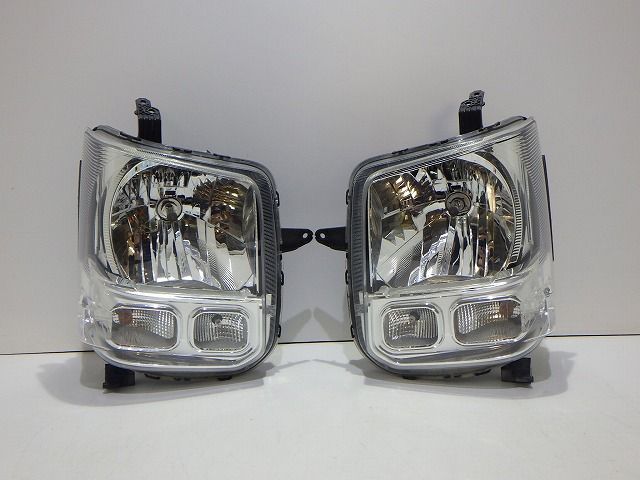 エヴリィ ヘッドライト左右 ハロゲン DA17V レベ付 LE14C6327 NV100 クリッパー DS17V コーティング 美品 260807047