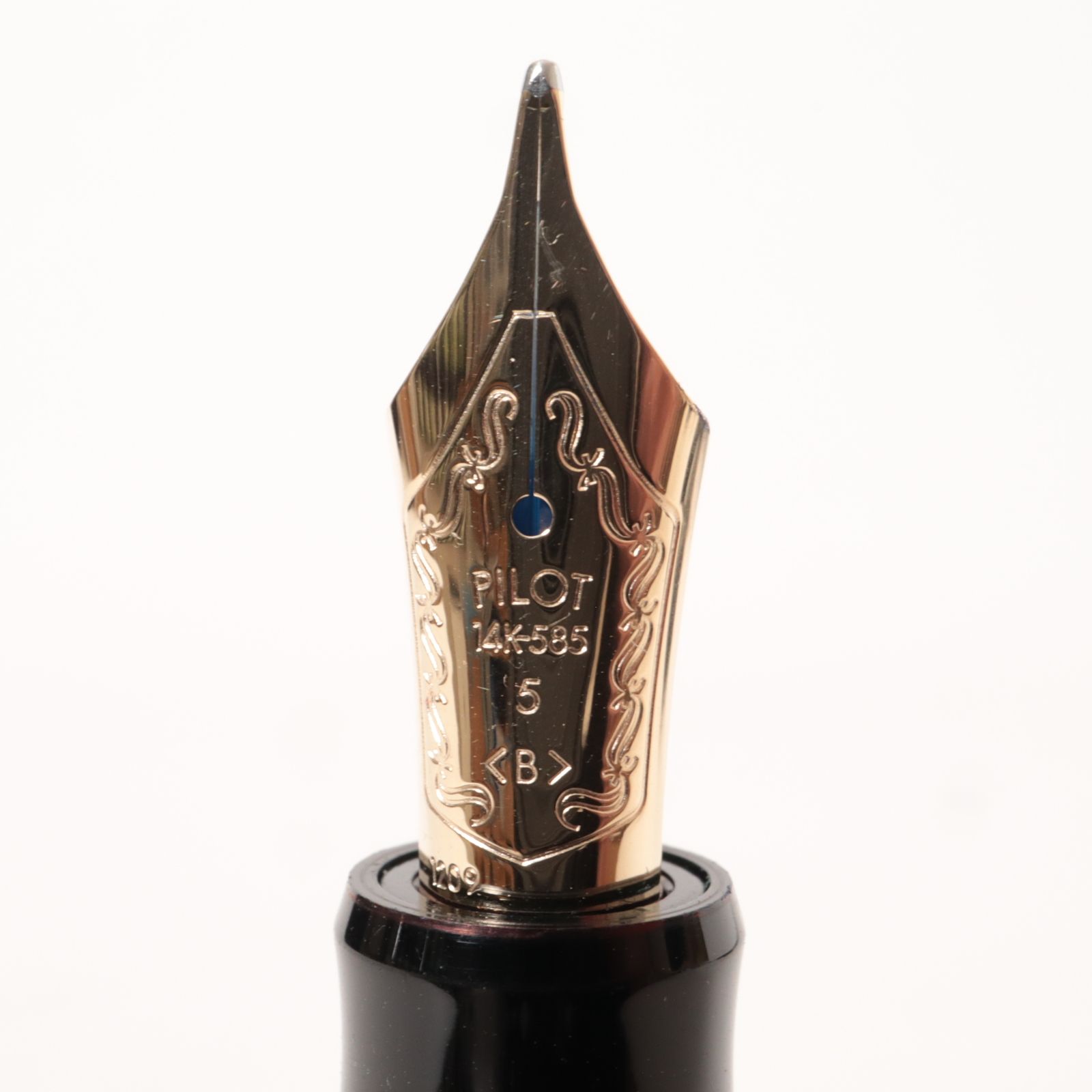 PILOT パイロット カスタム74 万年筆 14金 太字 B ブラック ゴールド
