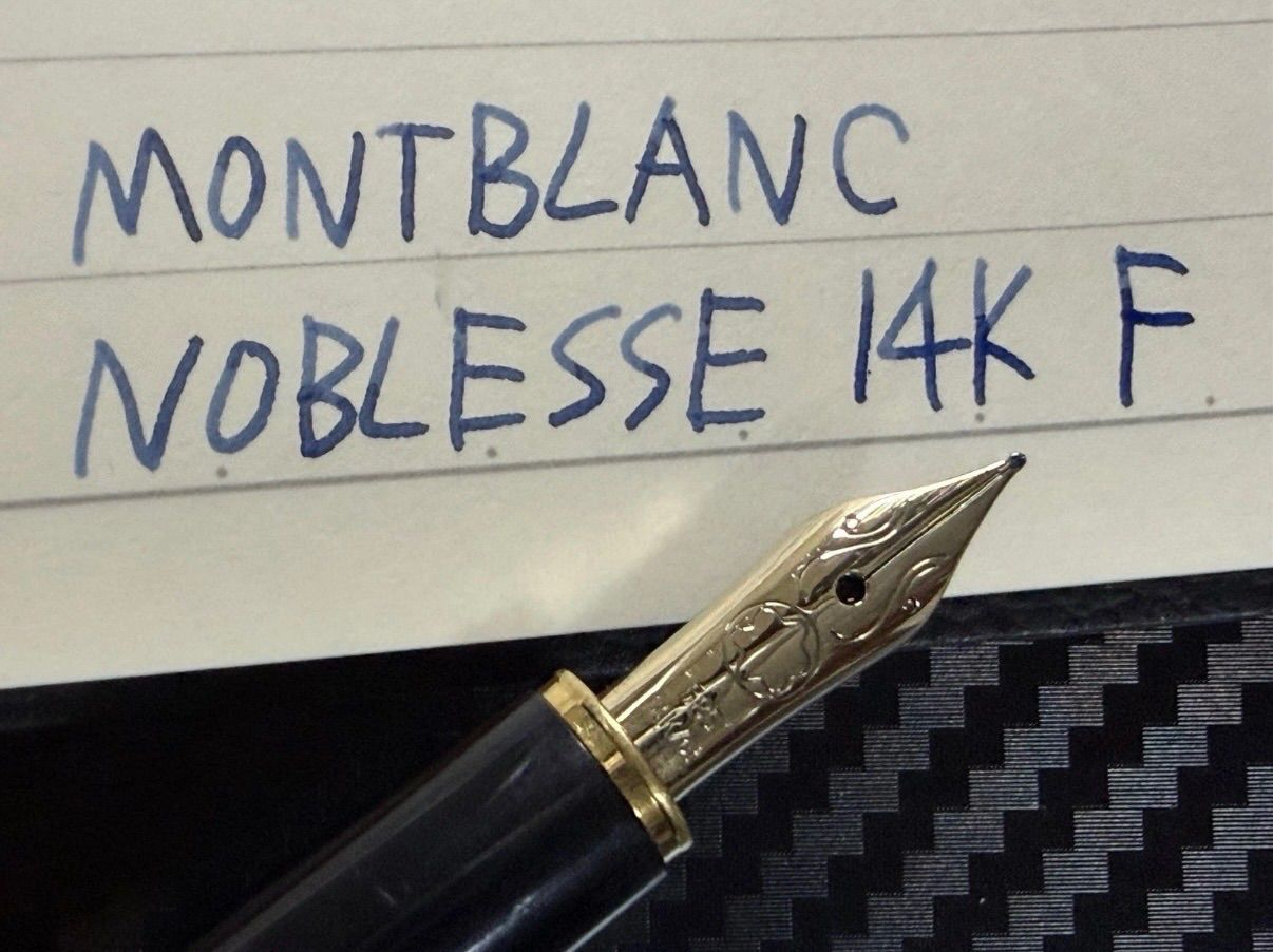 美品 モンブラン montblanc ノブレス オブリージュ 万年筆 14K F 細字
