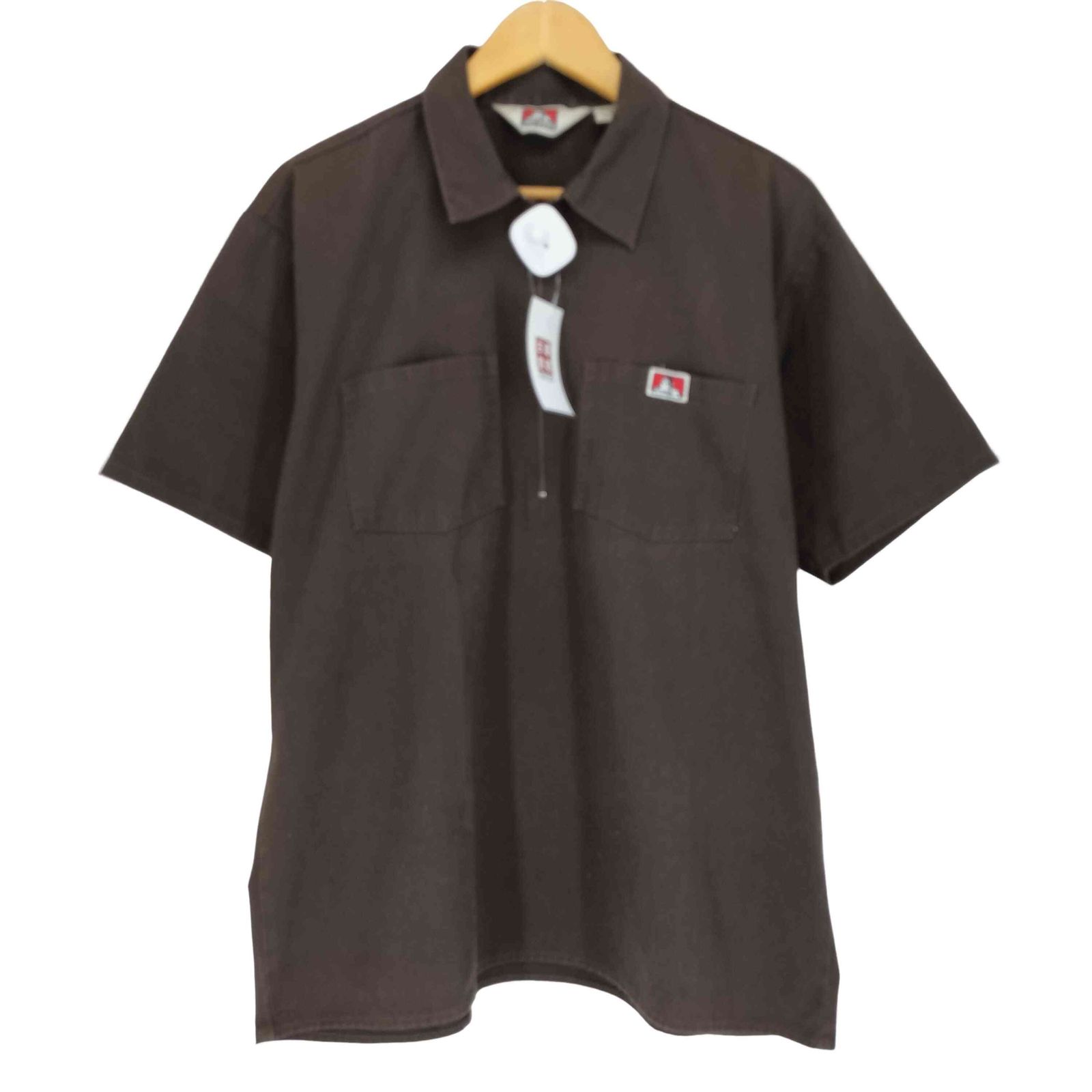 90'S USA製 ベンデイビス 半袖 ハーフジップ ワークシャツ M タロン