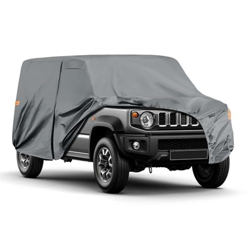 車 カバー 新型スズキ ジムニー ノマド JC74W型 2025~ ボディカバー カーカバー 加厚 裏起毛 防水防塵防輻射紫外線 黄砂対策 弾力な防風ロープ付き 四季対応AR 5860a646 7,708円