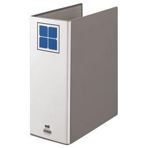 ds-（まとめ） TANOSEE 片開きパイプ式ファイルE A4タテ 1000枚収容 背幅126mm グレー 1冊 〔×5セット〕