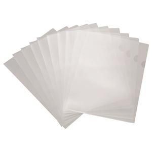 ds-(まとめ) TANOSEE 薄型エンボスクリアホルダー A4 1パック(10枚) 〔×40セット〕