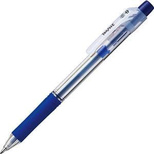 ds-（まとめ） TANOSEE ノック式油性ボールペン ロング芯タイプ 1.0mm 青 1本 〔×60セット〕