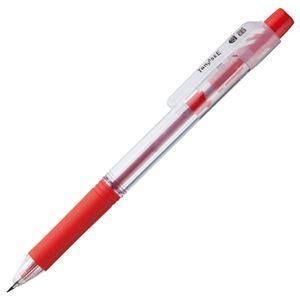 ds-（まとめ） TANOSEE ノック式油性ボールペン ロング芯タイプ 0.7mm 赤 1本 〔×60セット〕