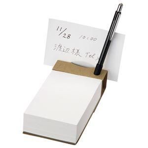 ds-（まとめ） TANOSEE ツインペン立てメモ クラフト表紙天のりとじ 1冊 〔×20セット〕