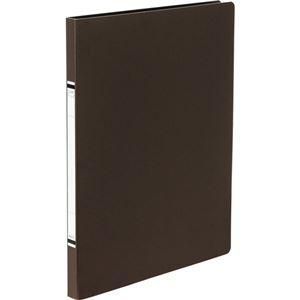 ds-（まとめ） TANOSEE クランプファイル（紙表紙） A4タテ 100枚収容 背幅18mm 茶 1セット（10冊） 〔×5セット〕 12,928円