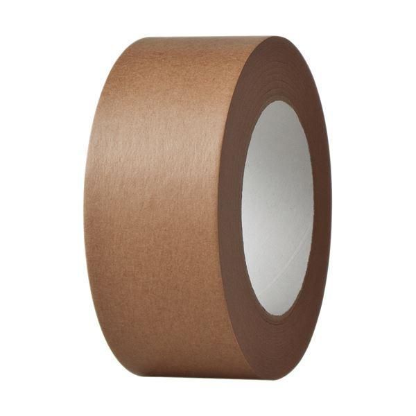 ds-（まとめ） TANOSEE クラフトテープ 重ね貼可能 50mm×50m 茶 1巻 〔×20セット〕 7,960円