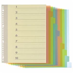 ds-（まとめ） TANOSEE インデックス（PP） A4タテ 4・30穴 10山1組 1パック 〔×20セット〕 7,066円