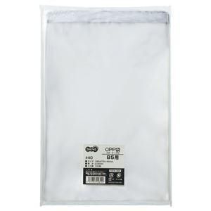 ds-（まとめ） TANOSEE OPP袋 フタ・テープ付 B5用 195×270+40mm 1パック（100枚） 〔×10セット〕