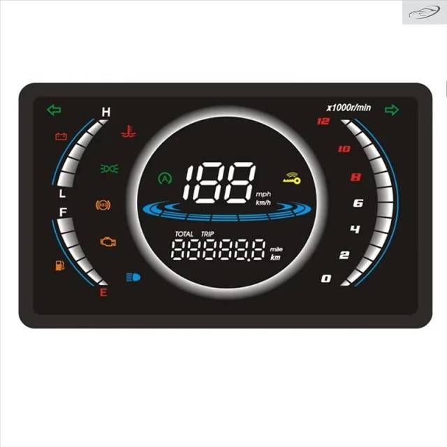 Motorcycle Speedometer Motorcycle RPM Dashboard Motorcycle Speedometer Withtemperature Device