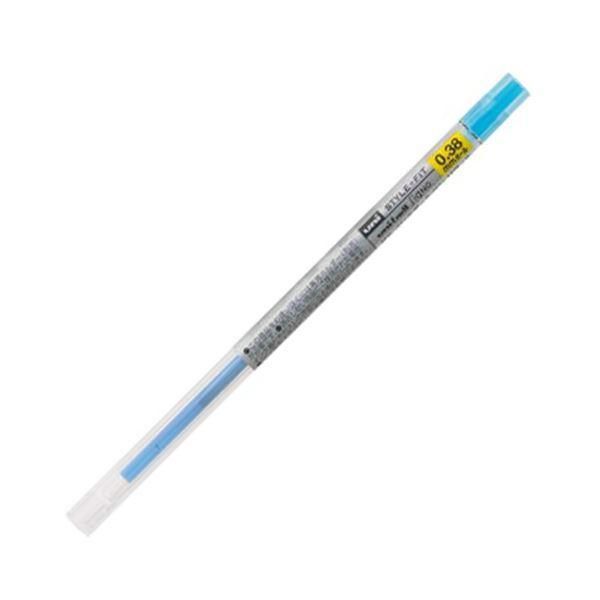 ds-（まとめ） 三菱鉛筆 ゲルインクボールペンスタイルフィット 替芯 0.38mm ライトブルー UMR10938.8 1セット（10本） 〔×5セット〕 6,103円
