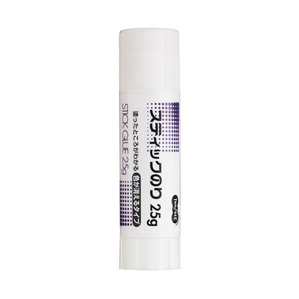 ds-（まとめ） TANOSEE スティックのり色が消えるタイプ 25g 1本 〔×50セット〕