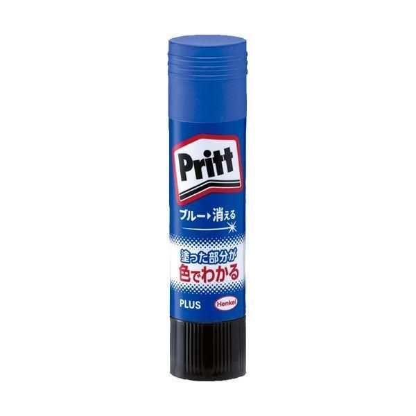 ds-（まとめ） プラス スティックのり カラープリットレギュラー 約10g NS-731 1本 〔×50セット〕