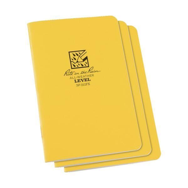 ds-（まとめ） ライトインザレインステイプルノートブック（セット） レベル 311FX 1セット（3冊） 〔×2セット〕