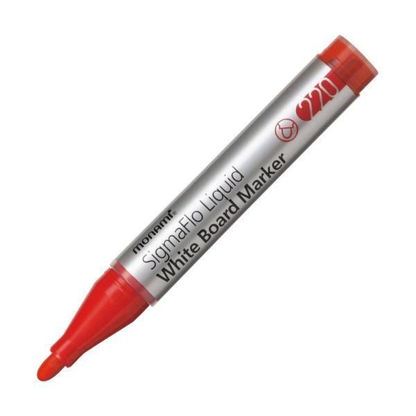 ds-（まとめ） モナミ ホワイトボード用マーカーSigmaFlo Liquid 太字 赤 18414 1本 〔×50セット〕